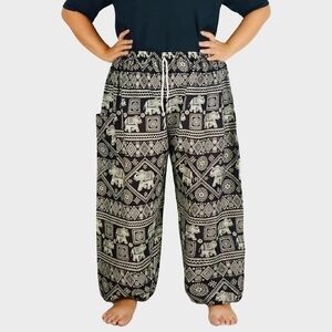 Chinrada - Smocked Waist harem PLUS SIZE 2XL 🇹🇭